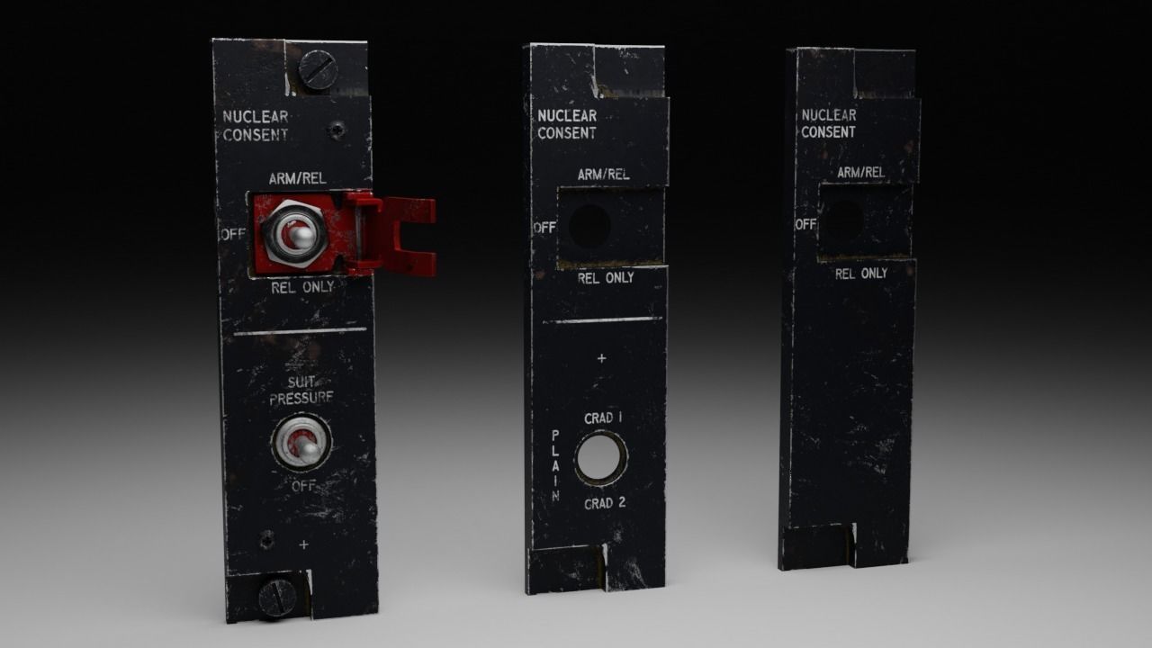 F16 NUCLEAR CONSENT Panel 3D model_2