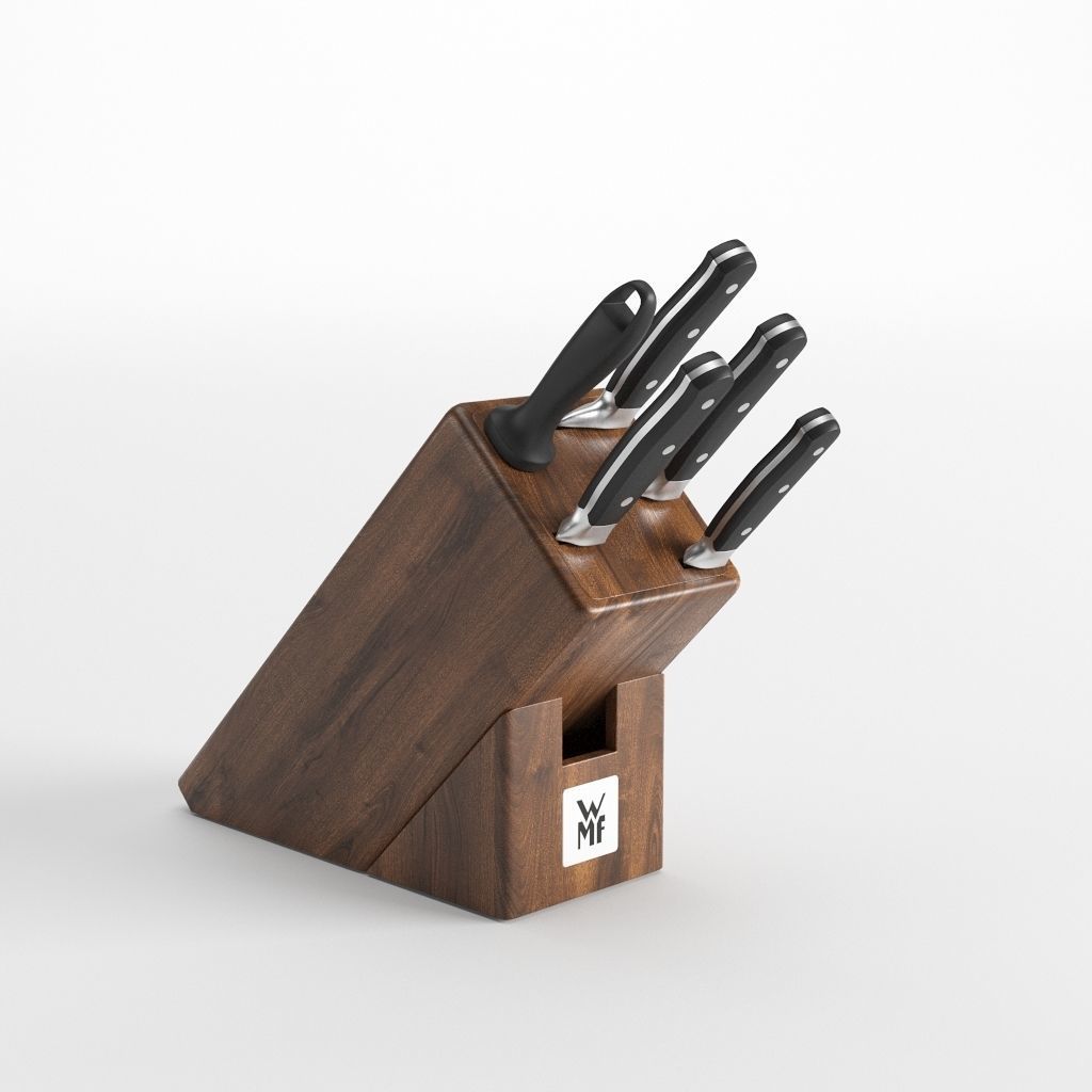 WMF Knife Block Low-poly 3D model_1