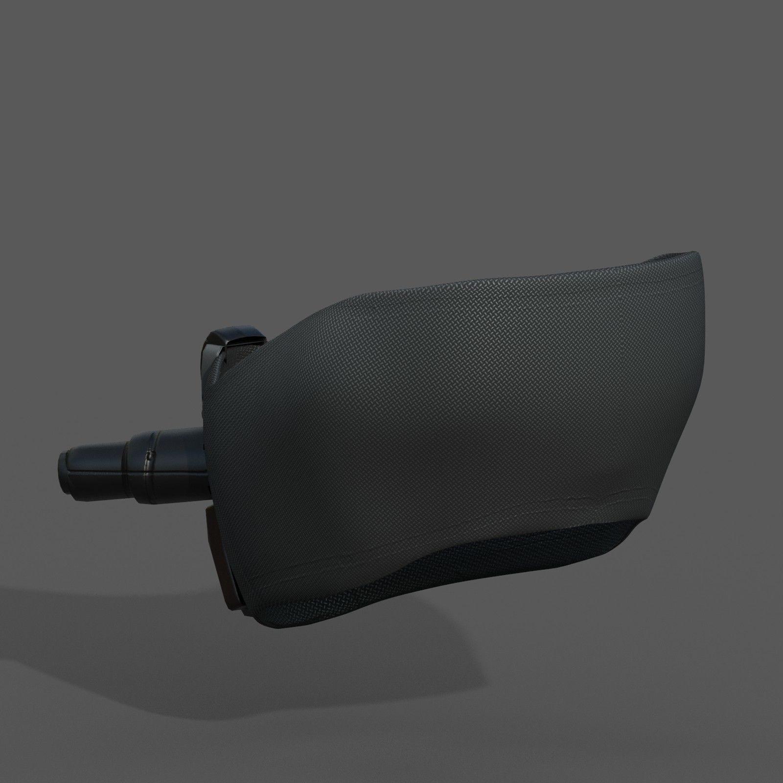 Gas mask respirator scifi futuristic Low-poly 3D model_4