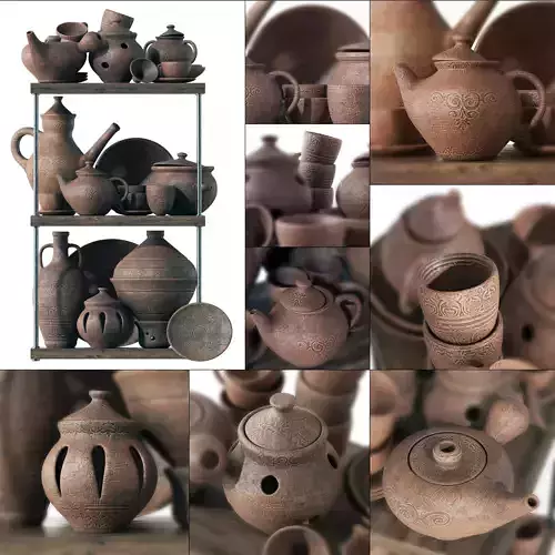 Dishes clay rack n11