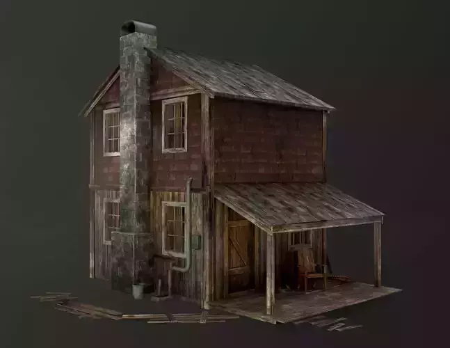 House with interior - For Village or Forest 