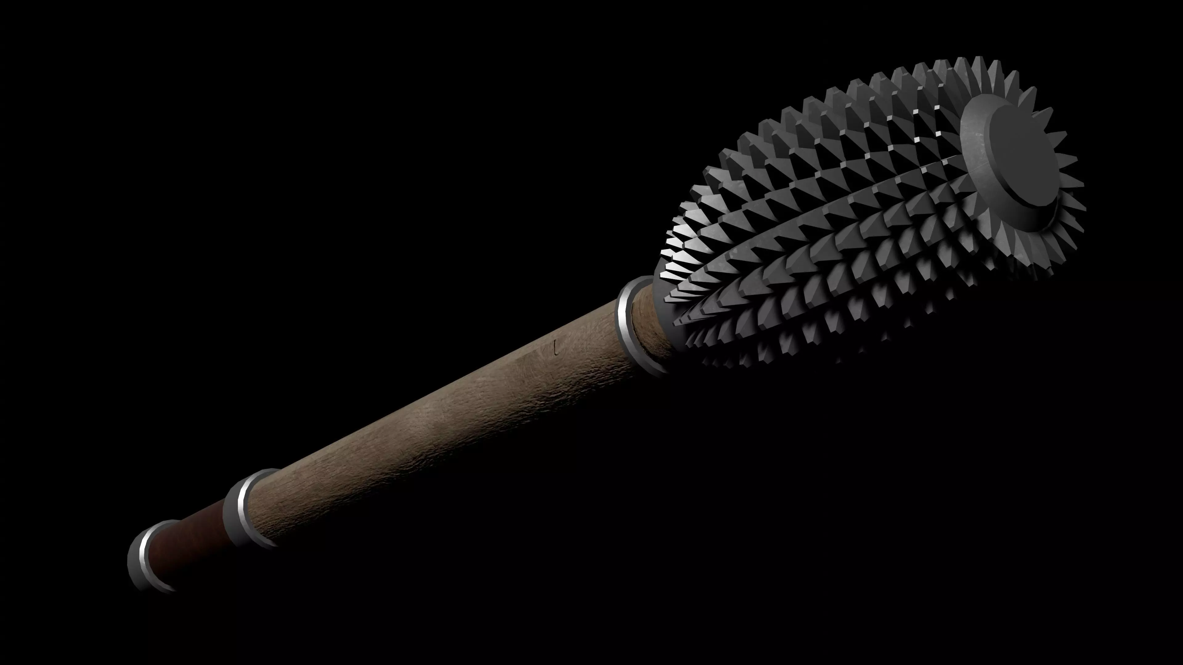 Realistic maces with textures - 5 different maces Low-poly 3D model