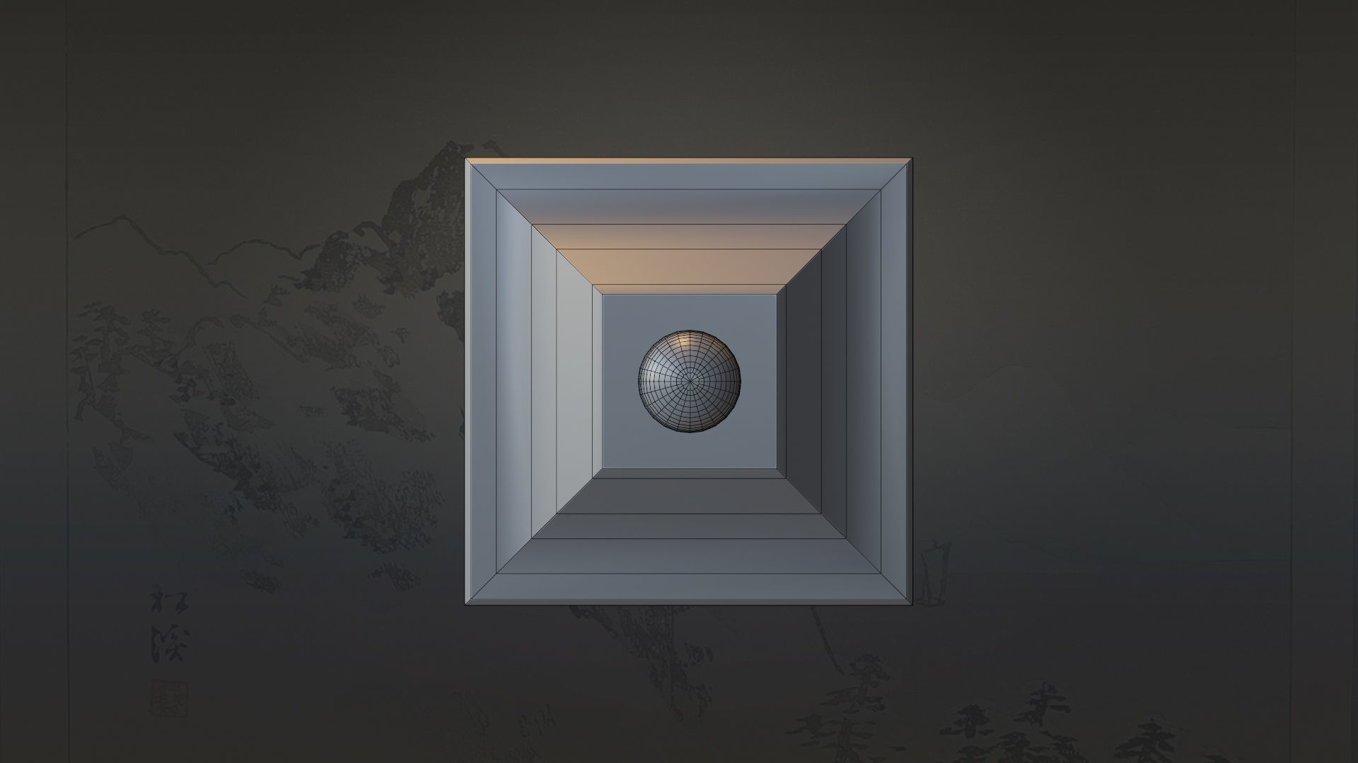 4 Japanese Shinto Stone Lanterns-Toro Lantern PBR-4 versions Low-poly 3D model_44