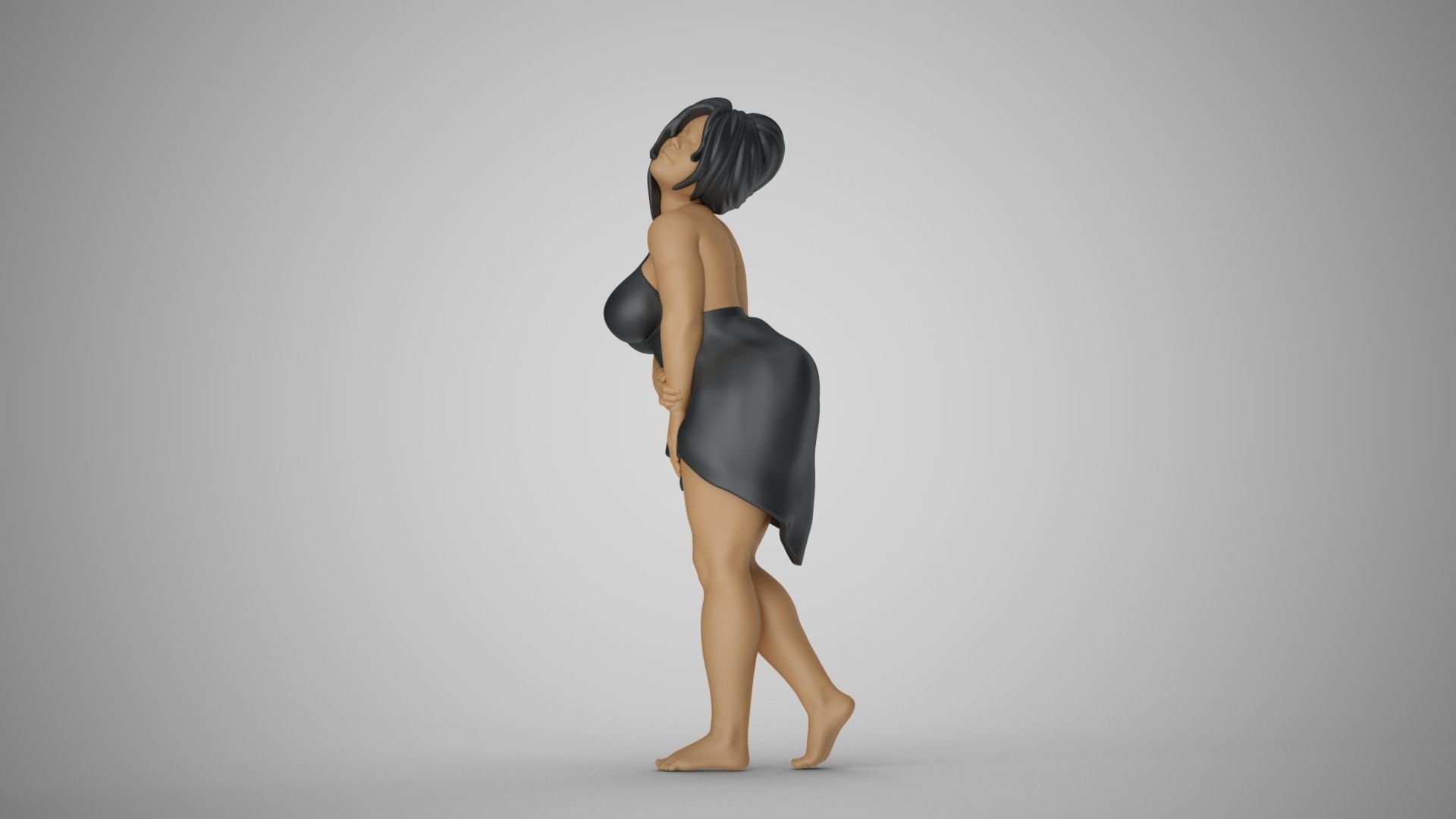 Curvaceous Girl 3D print model_10