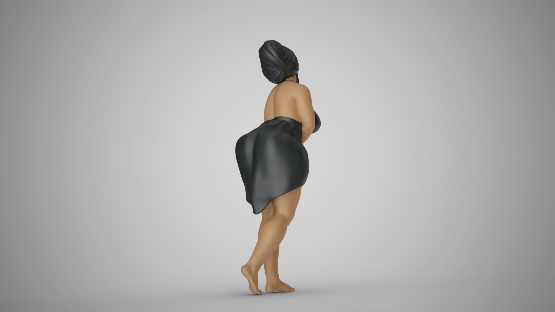 Curvaceous Girl 3D print model_7