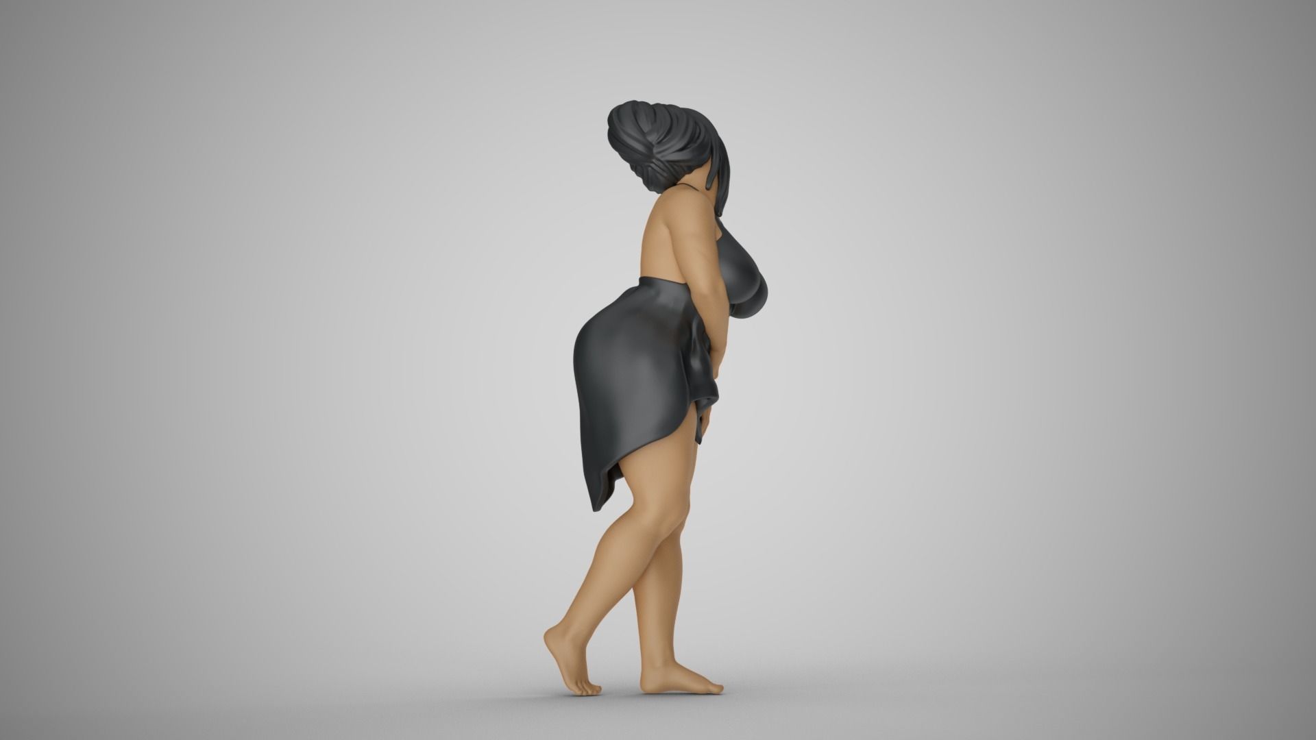 Curvaceous Girl 3D print model_6