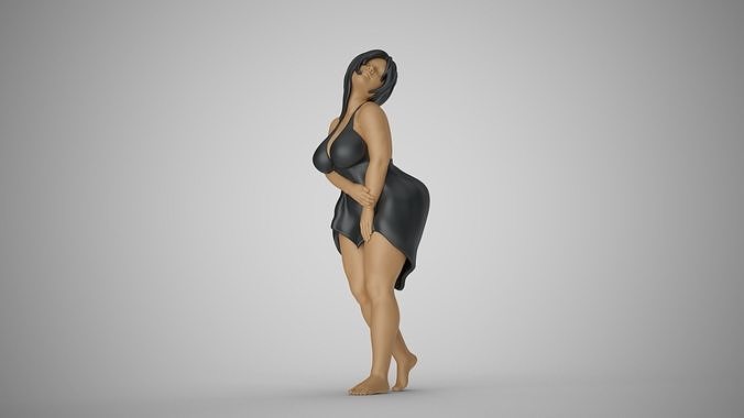 Curvaceous Girl 3D print model
