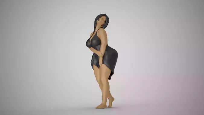 Curvaceous Girl 3D print model Curvaceous Girl 3D print model