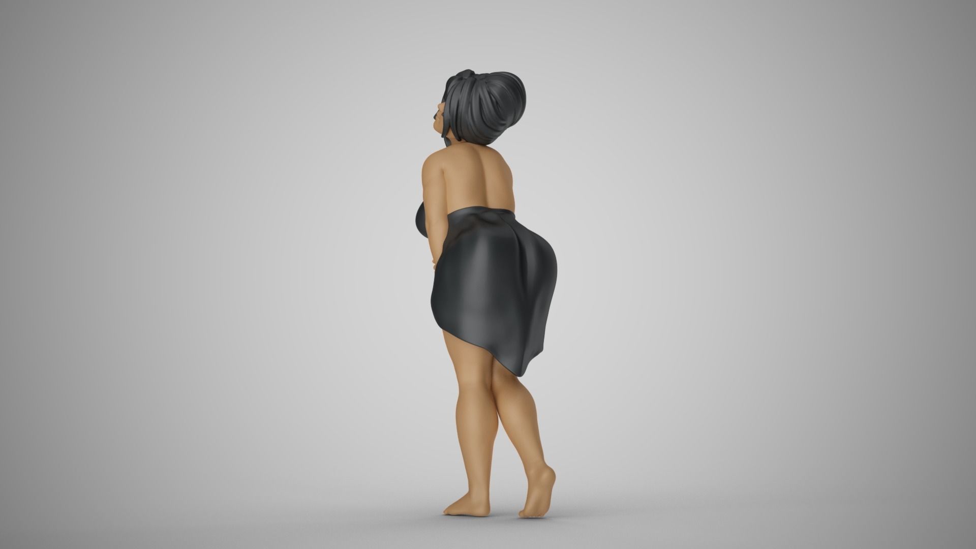 Curvaceous Girl 3D print model_9