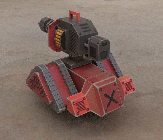 Tank EN09 3D model_2