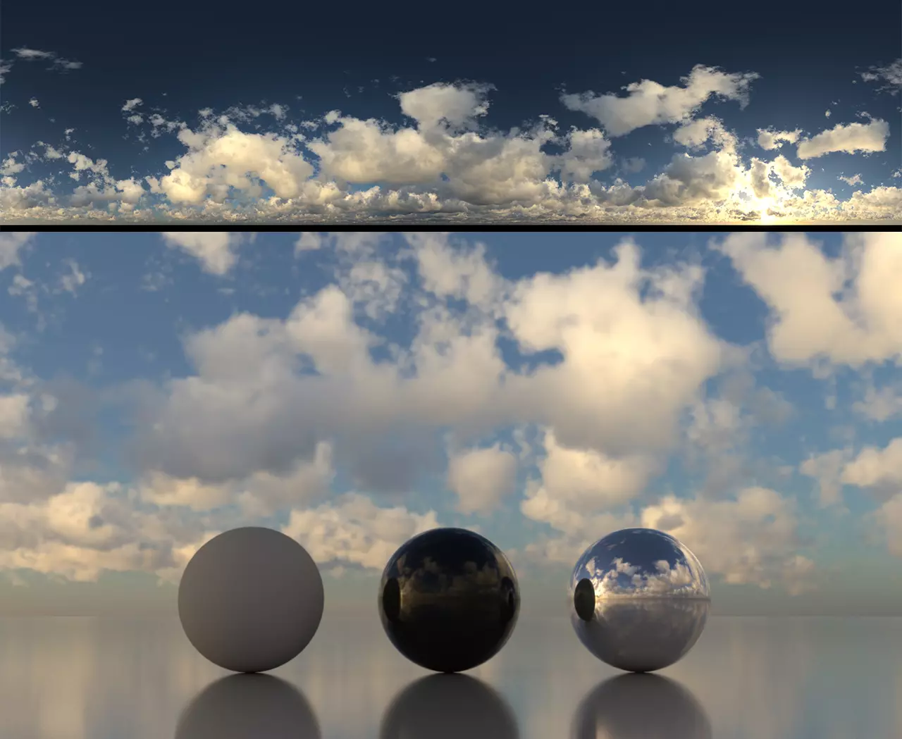 Skydome HDR - Cloudy Cumulus Sunrise - 2 Texture_0