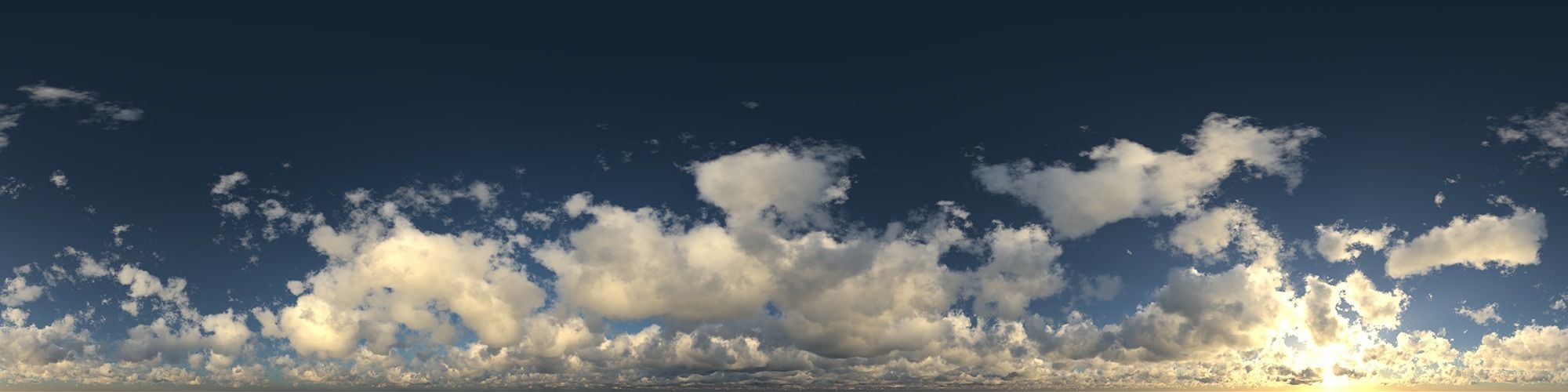 Skydome HDR - Cloudy Cumulus Sunrise - 2 Texture_4