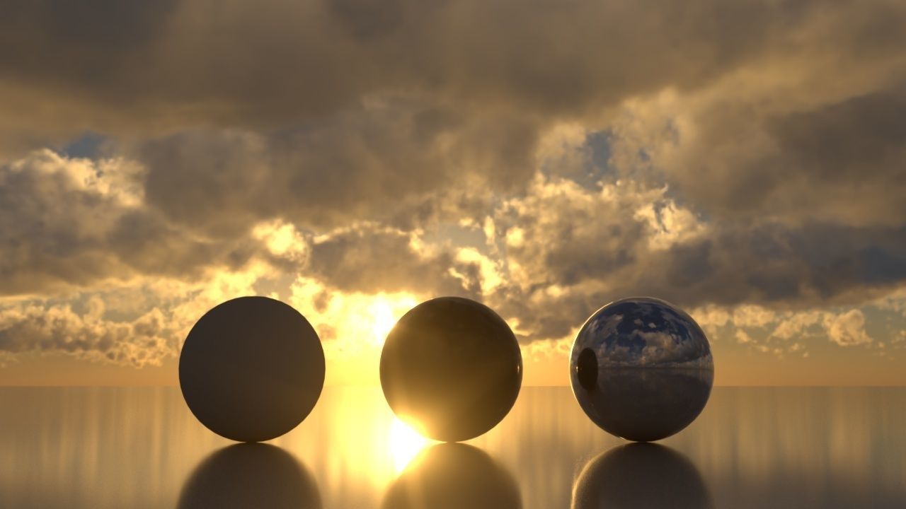 Skydome HDR - Cloudy Cumulus Sunset - 1 Texture_2