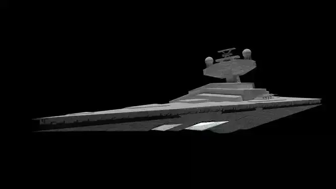 Low poly Star Destroyer