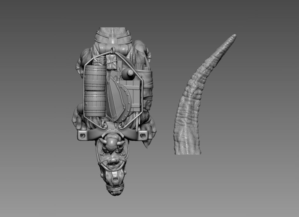 Goblin Merchant - 3D Printable character - 2 Poses 3D print model_3