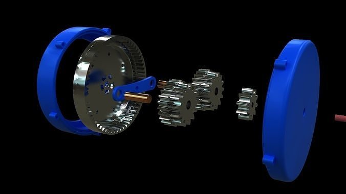 Planetary Reduction Transmission Gears 3D Print Model 3D print model