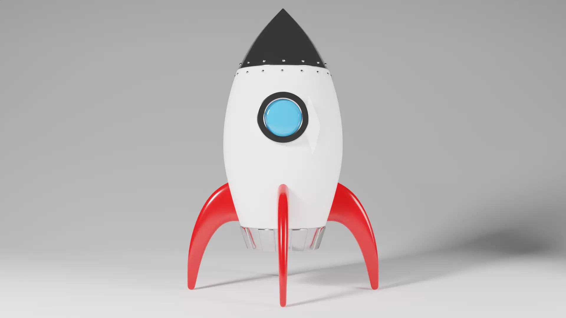 Cartoon Spaceship 3D model_0