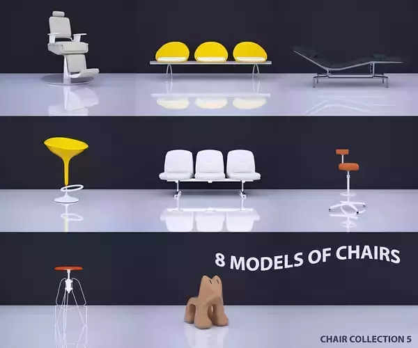 CHAIR COLLECTION 5 medical 3D model