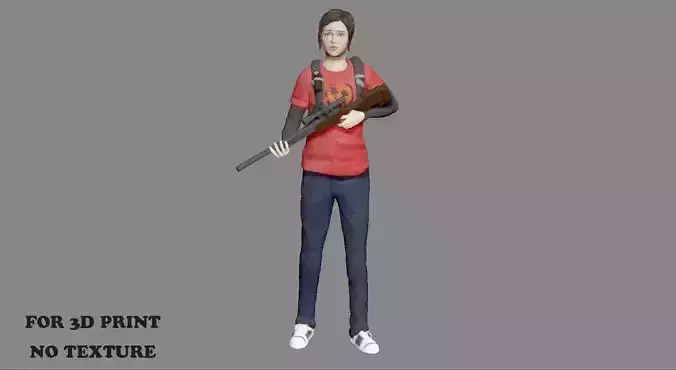 ELLIE LAST OF US PART1 MODEL FOR 3D PRINT 3D print model