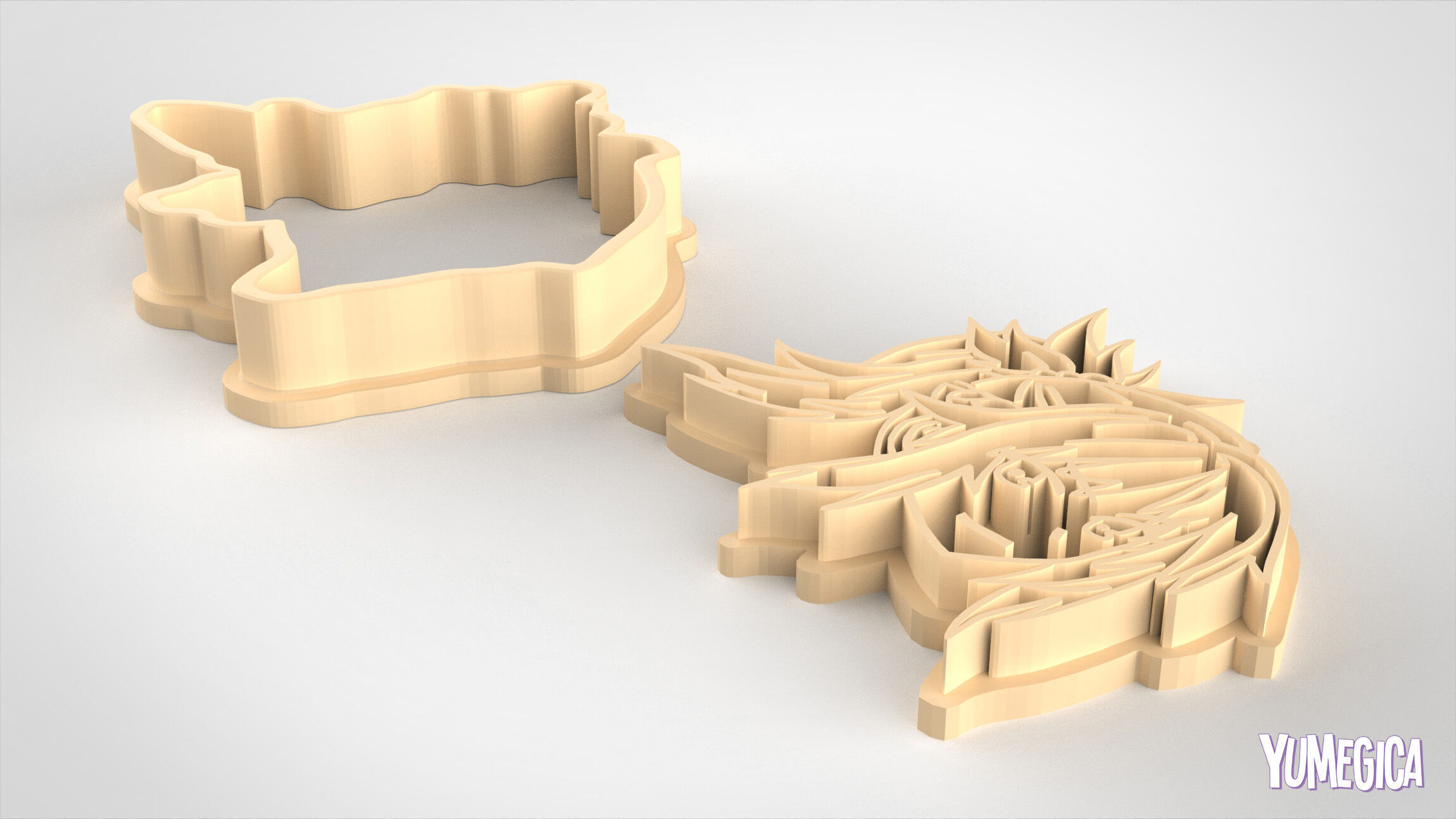 Mordred from Fate Grand Order Cookie Cutter STL file 3D print model_5