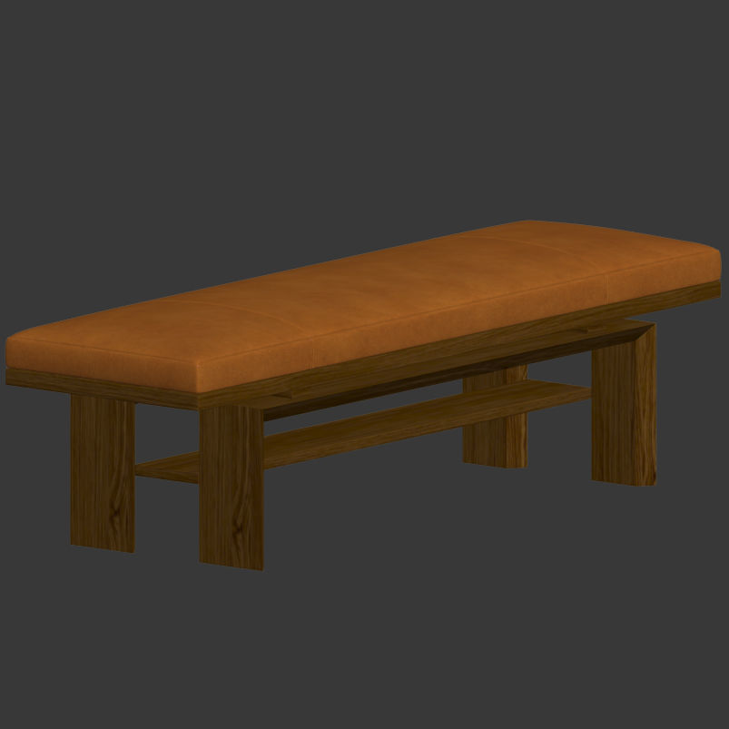 Bench Press Barbara Barry Bakerfurniture 3D model_2
