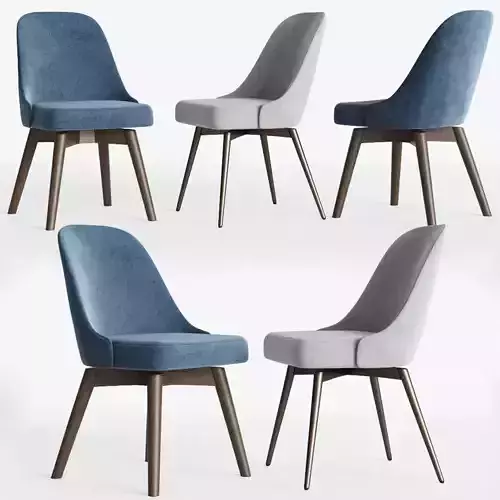 Mid-Century Swivel Office Chairs Set Westelm
