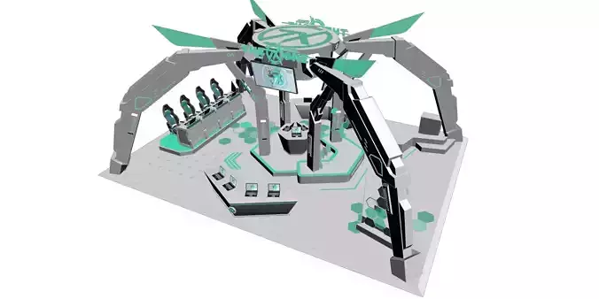science technology future 3D model