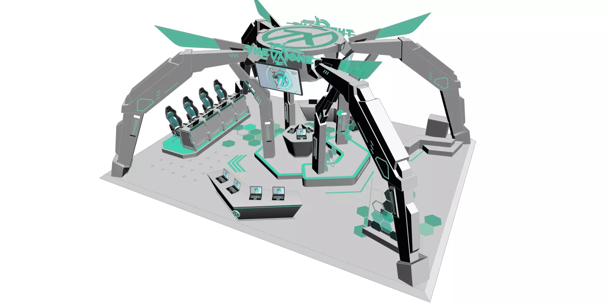 science technology future 3D model_0