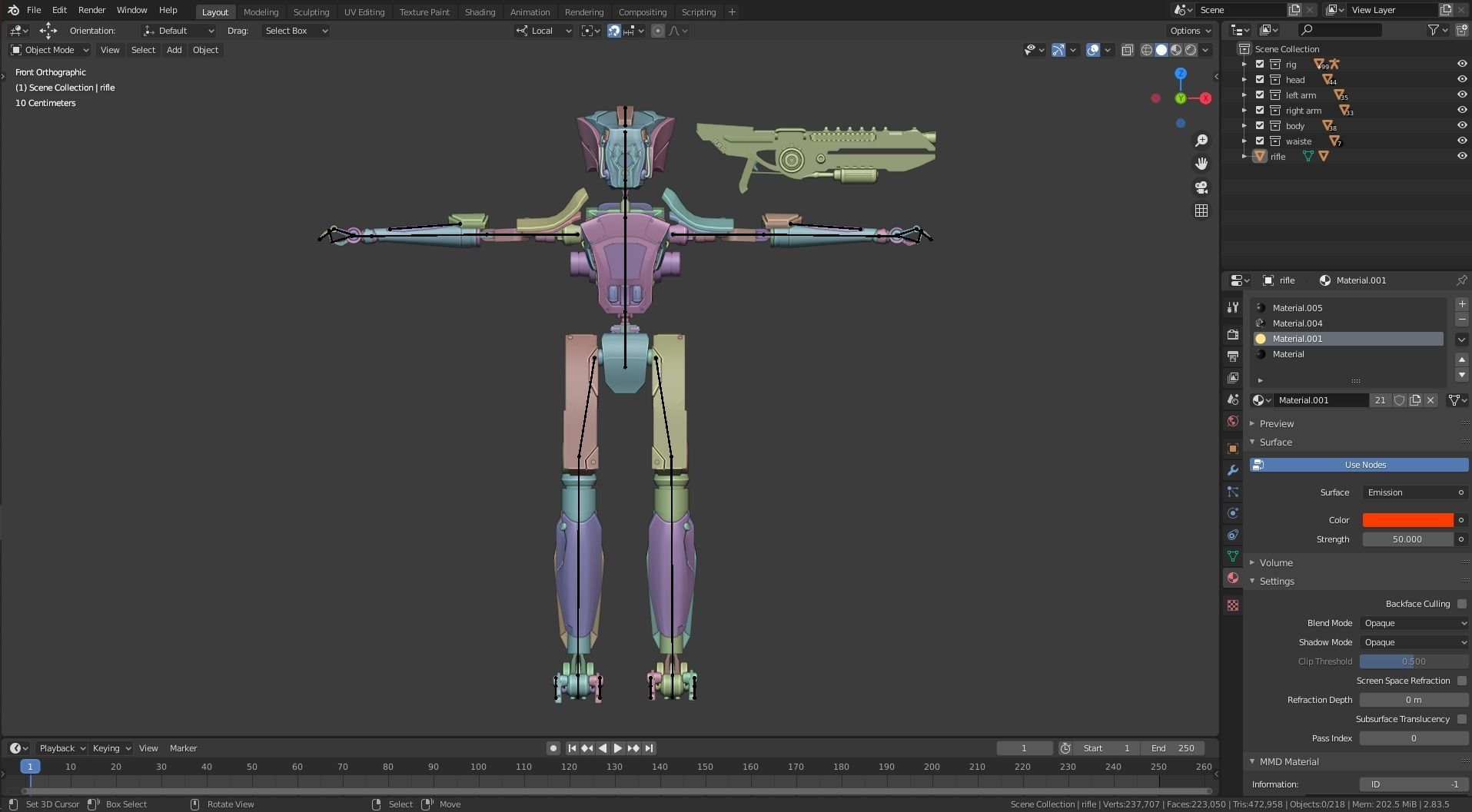 Jackal Scifi Robot 3D model_8