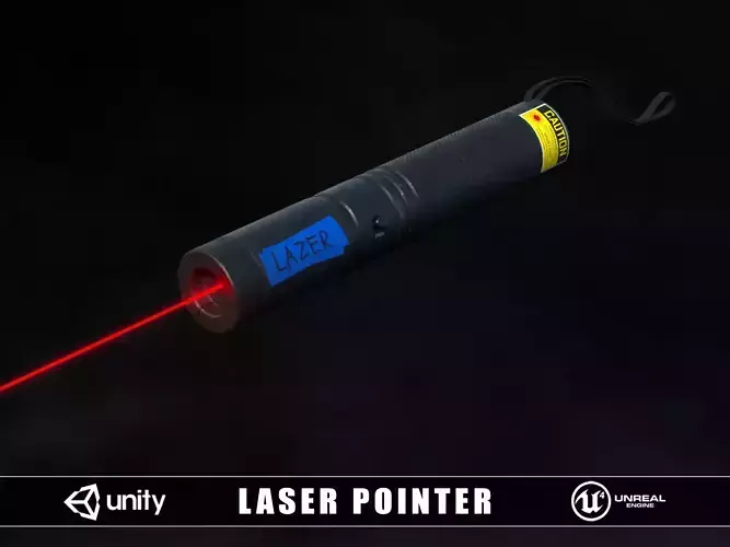 Laser Pointer Low-poly 3D model