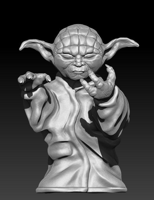 Master Yoda 3D print model_1