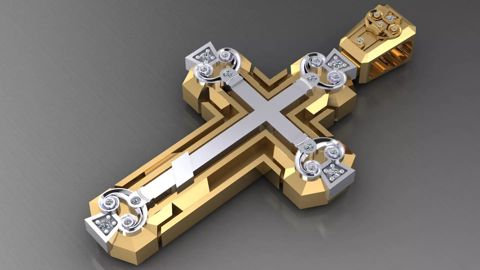 Brutal Cross 3D print model