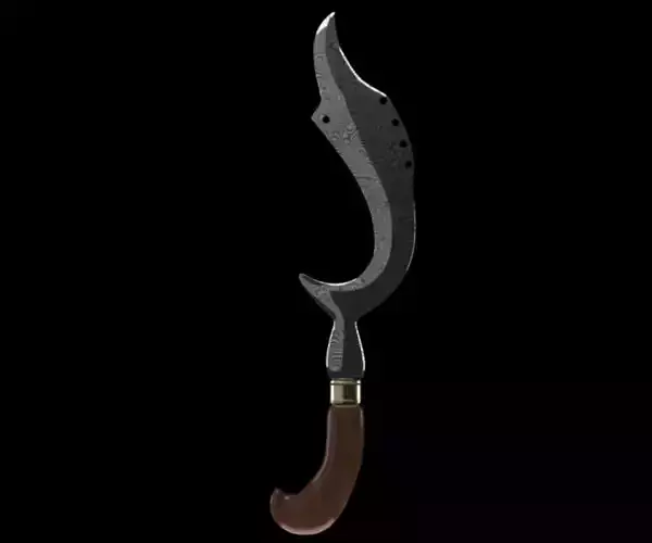 KUJANG Sundnese Traditional Weapon Free low-poly 3D model