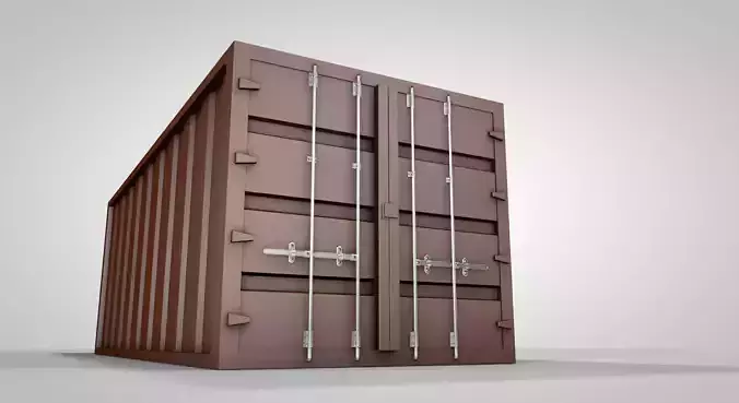 Container shipping 3D model