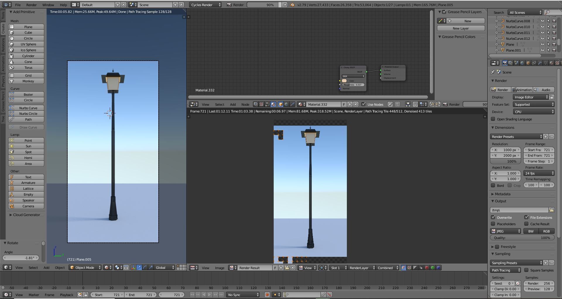 Low Poly Lamps Pack Low-poly 3D model_47