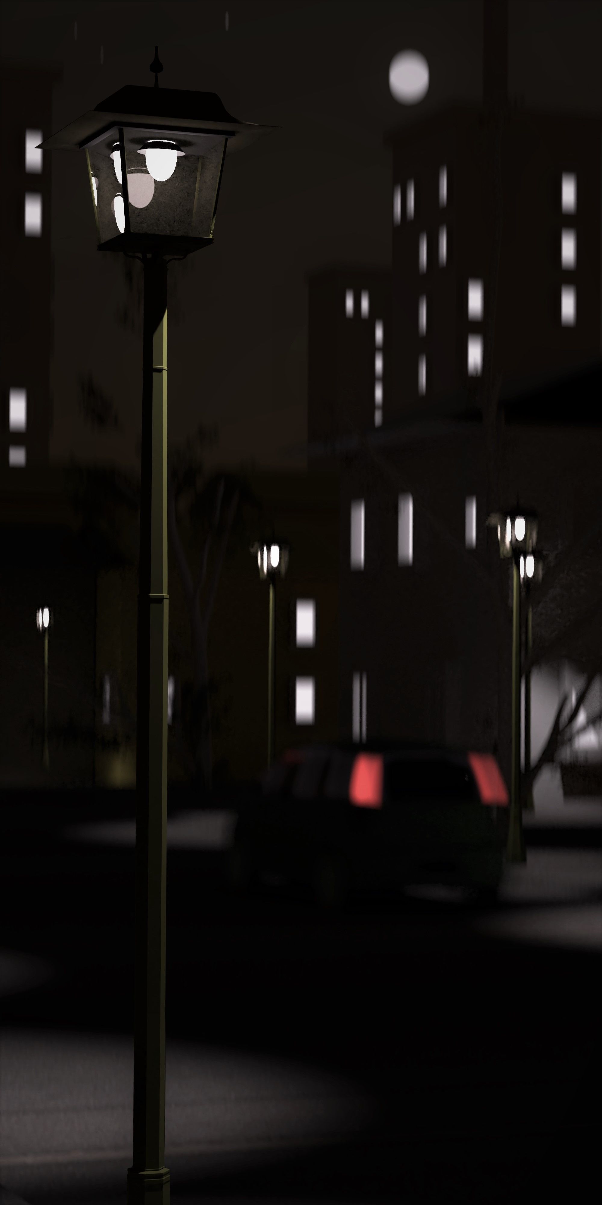 Low Poly Lamps Pack Low-poly 3D model_2