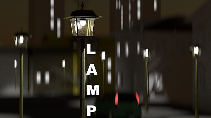 Low Poly Lamps Pack Low-poly 3D model