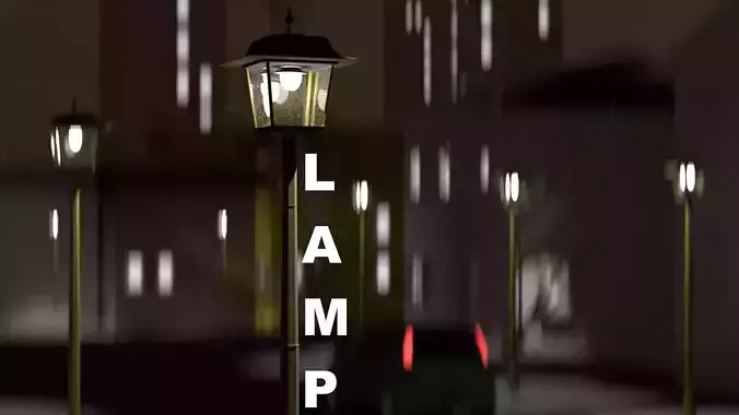 Low Poly Lamps Pack Low-poly 3D model
