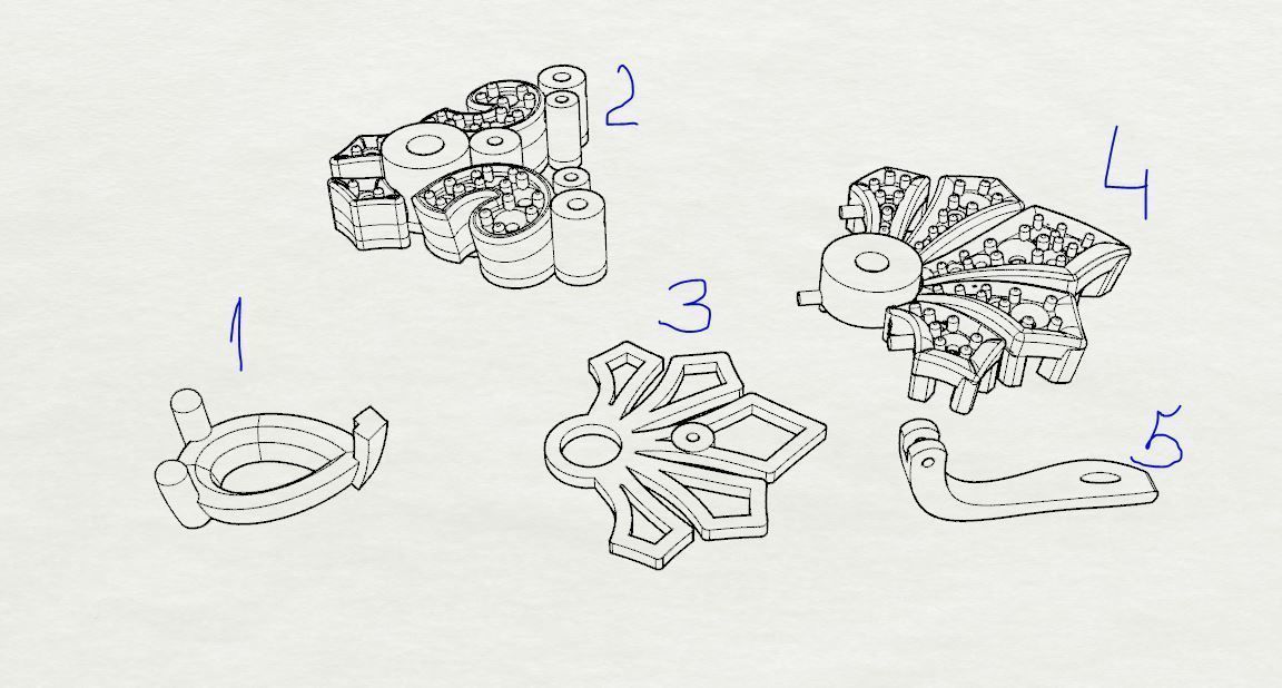 Earrings printable model Diamond earrings 3D print model_10