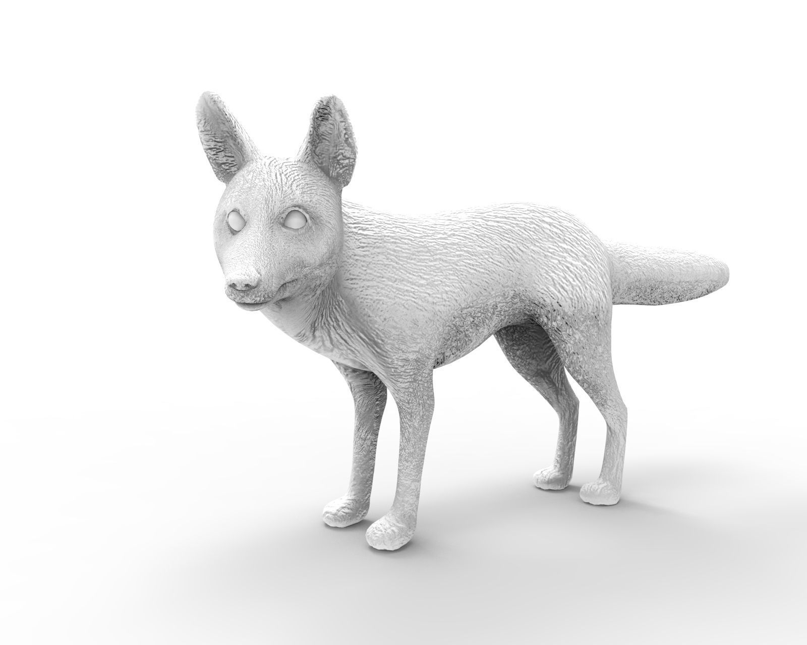 3D Fox rigged Model Low-poly 3D model_9