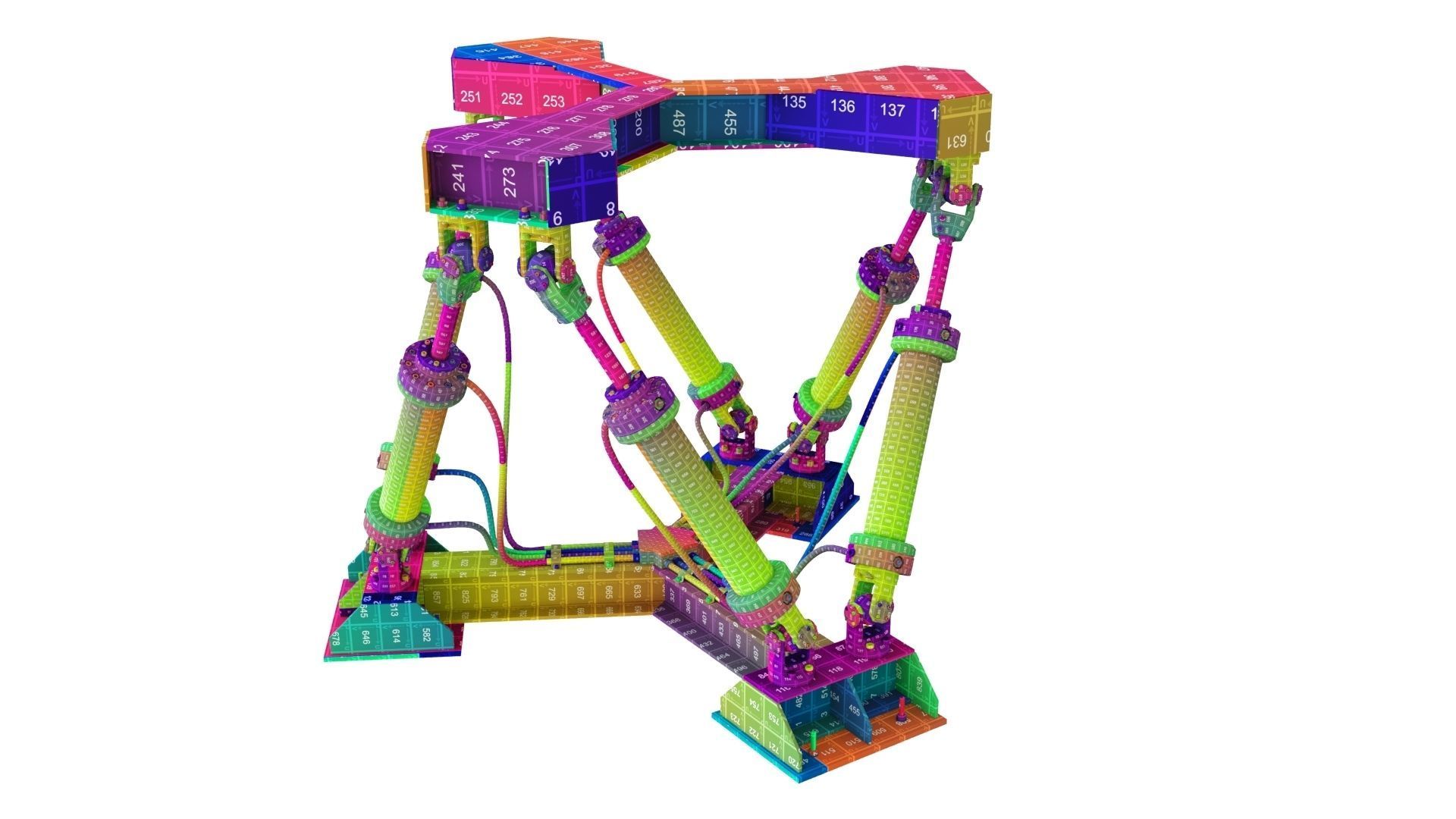 Hexapod Platform 3D model_20