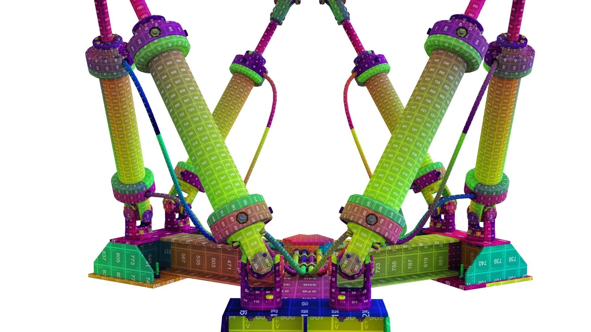 Hexapod Platform 3D model_24