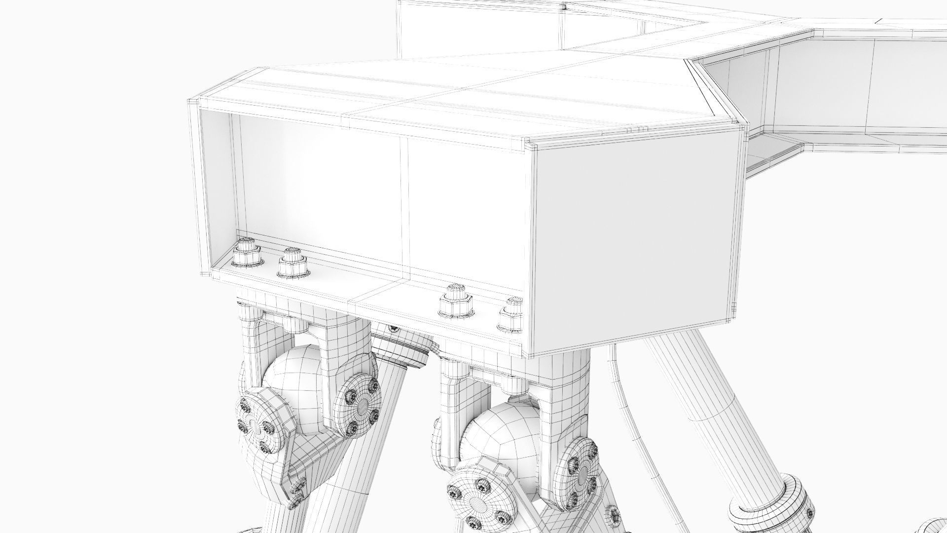 Hexapod Platform 3D model_16