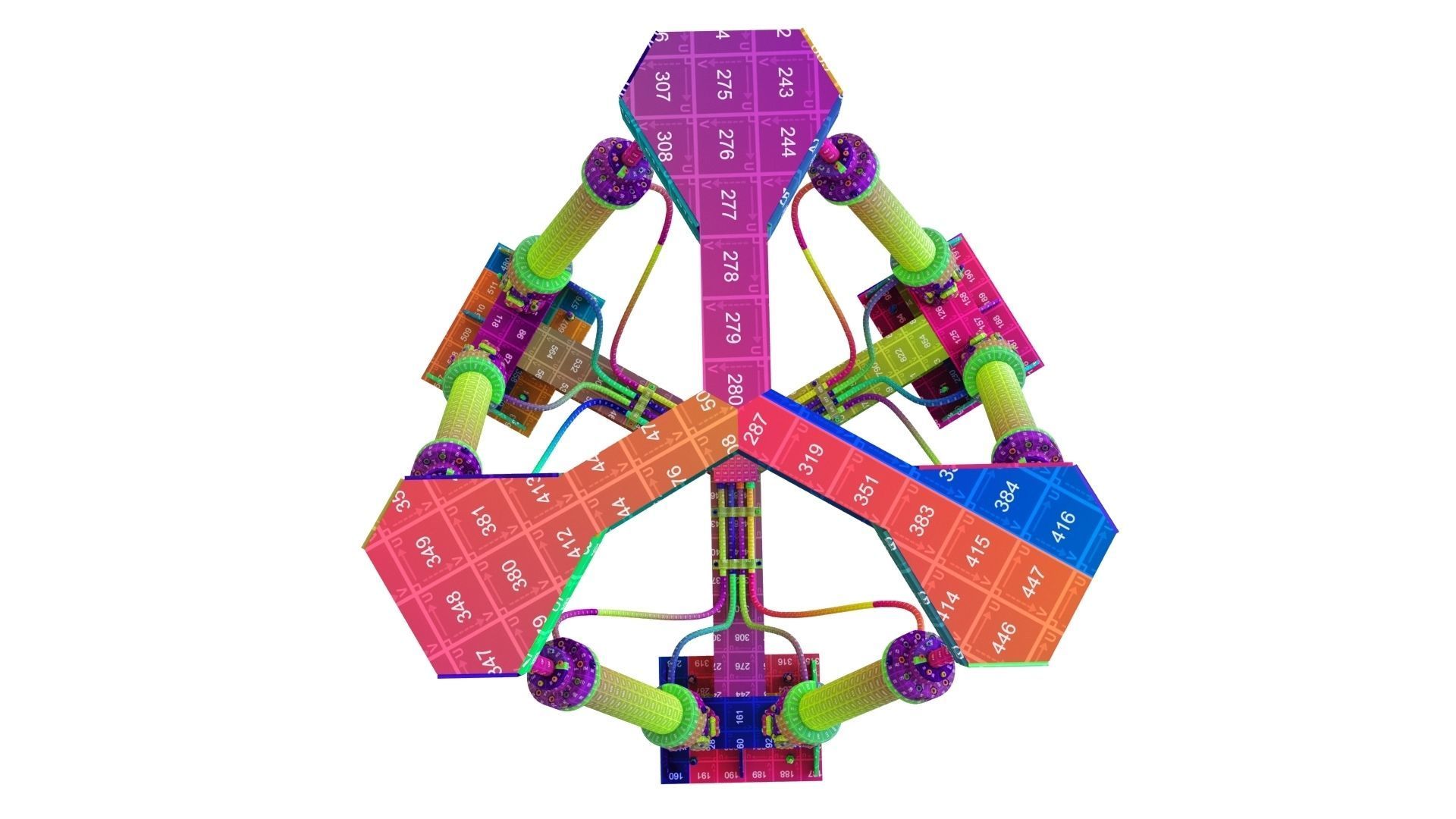 Hexapod Platform 3D model_22