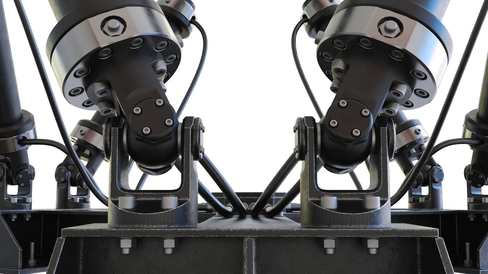 Hexapod Platform 3D model_8