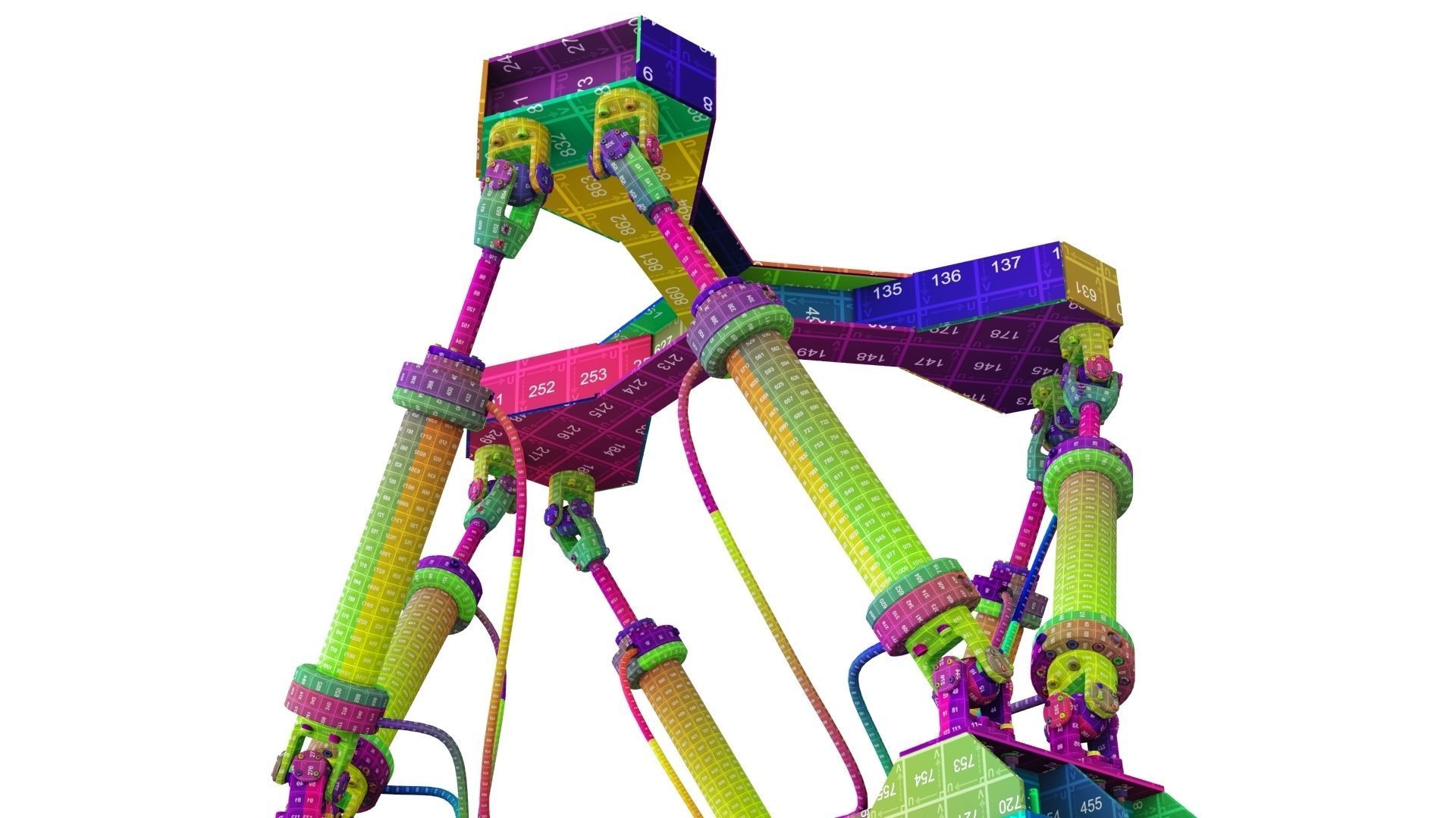 Hexapod Platform 3D model_27