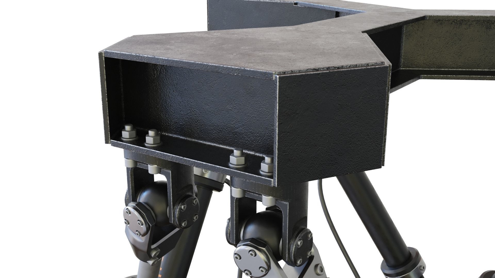 Hexapod Platform 3D model_7