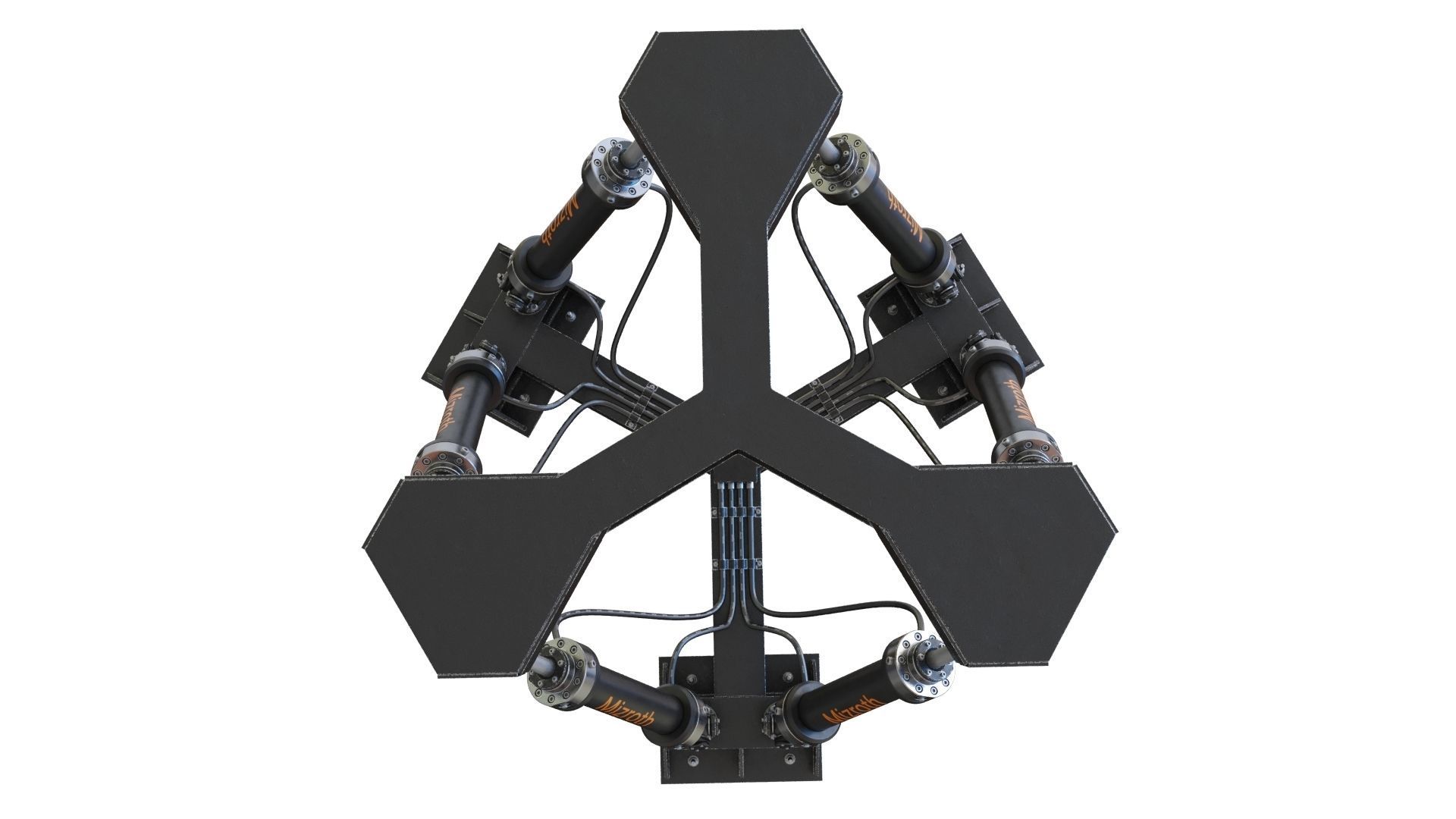 Hexapod Platform 3D model_3