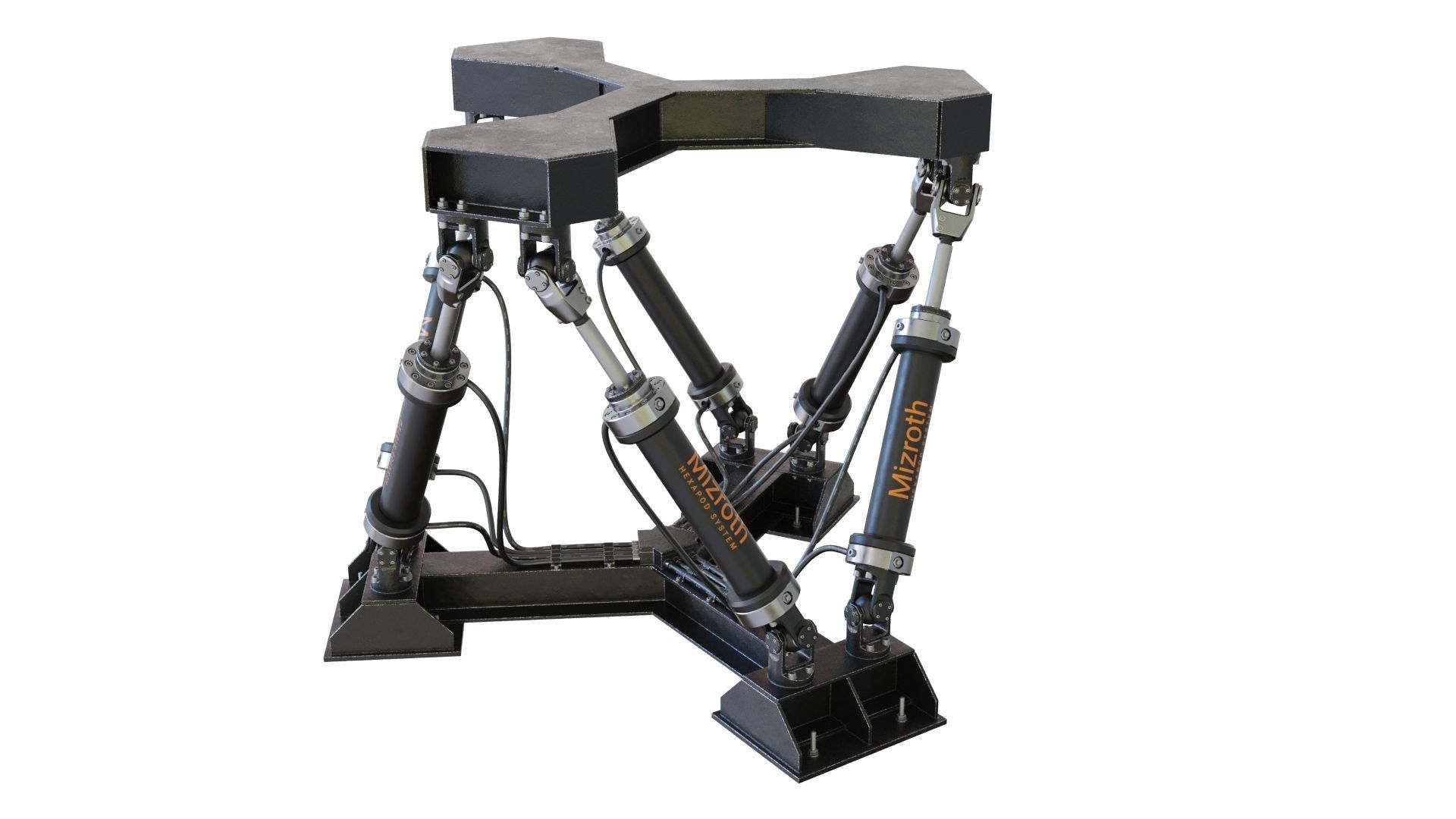 Hexapod Platform 3D model_1