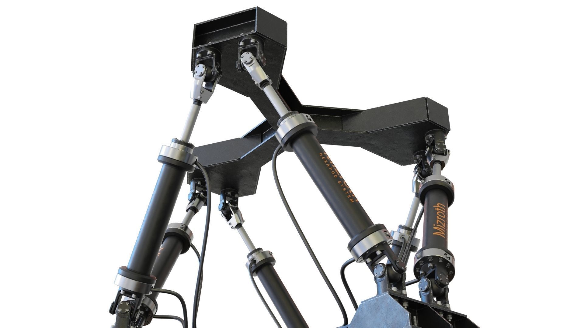 Hexapod Platform 3D model_9